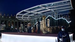 Vatikan: Weihnachtskrippe und Christbaum stehen schon mal 