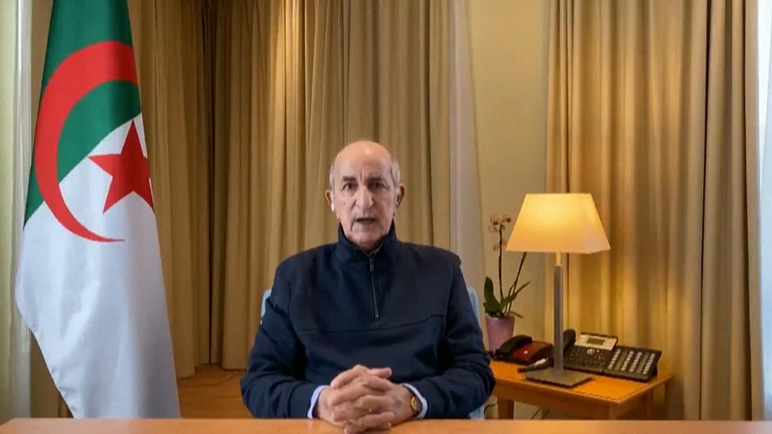 Abelmadjid Tebboune, le président algérien, le 13 décembre 2020