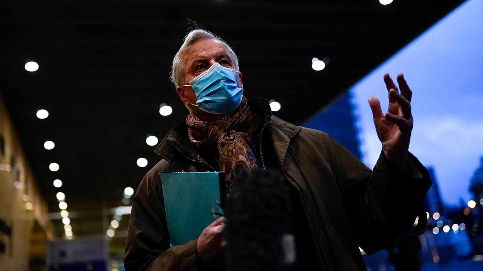 Der EU-Chefunterhändler für den Brexit, Michel Barnier, an diesem Montag vor dem Gebäude der EU-Kommission