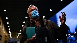 Der EU-Chefunterhändler für den Brexit, Michel Barnier, an diesem Montag vor dem Gebäude der EU-Kommission