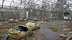 FILE: A playground in the deserted town of Pripyat, Ukraine, some 3 kilometers from the Chernobyl nuclear power plant Ukraine, Nov. 27, 2012. 