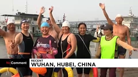 Winterschwimmen in der Corona-Wiege Wuhan