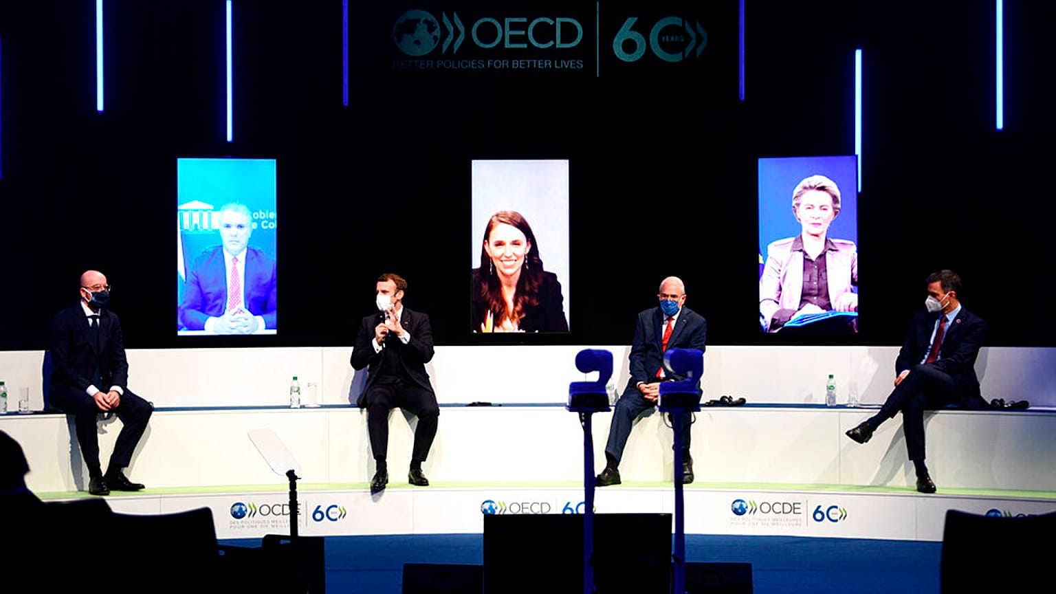 OECD in Paris: Macron fordert erneut Digitalsteuer