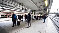 Archivaufnahme eines Stockholmer Bahnhofs 