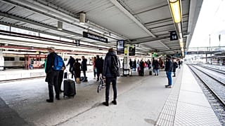 Archivaufnahme eines Stockholmer Bahnhofs