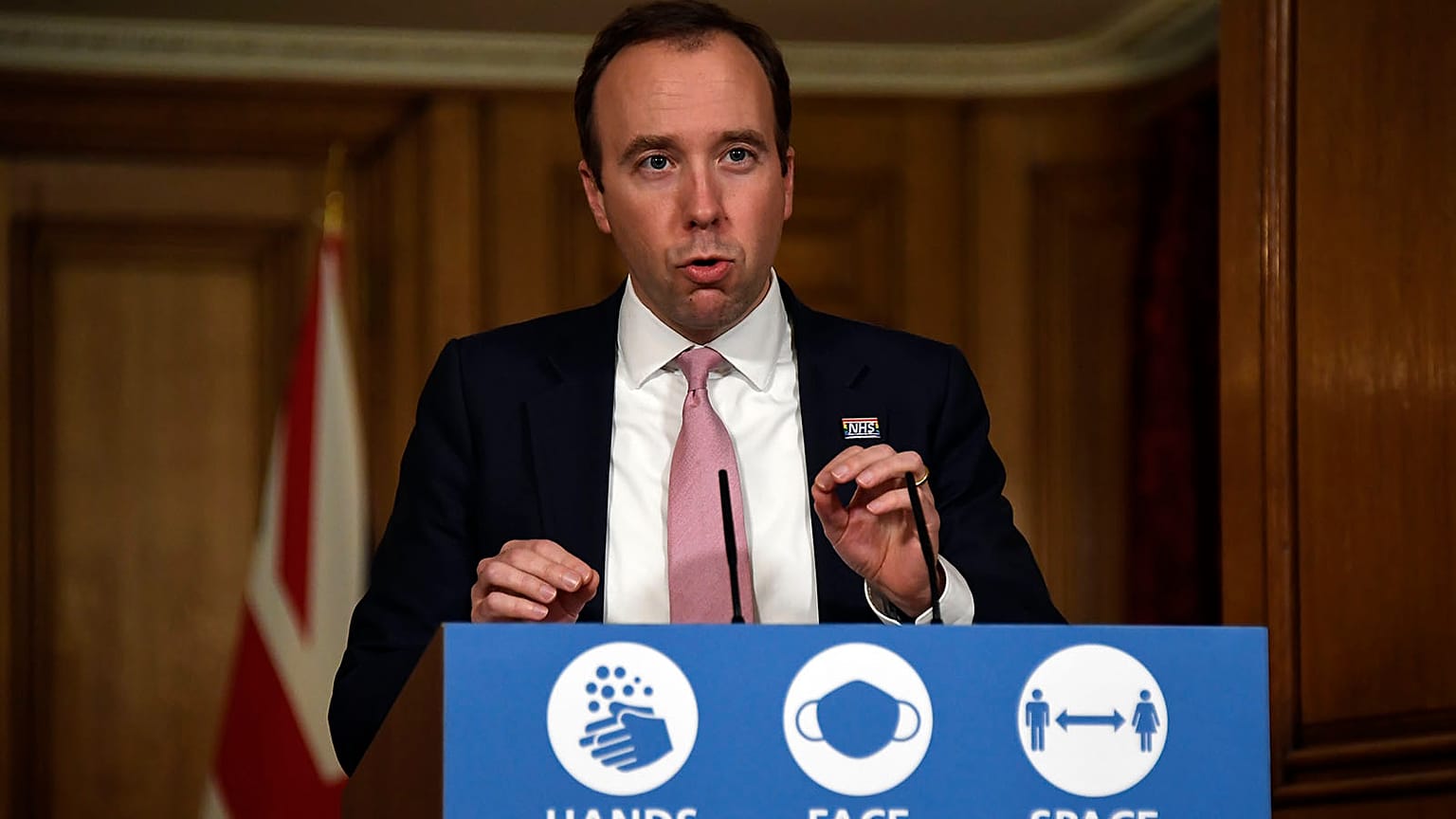 UK Health Secretary Matt Hancock announced the discovery of a 'new variant' on Wednesday