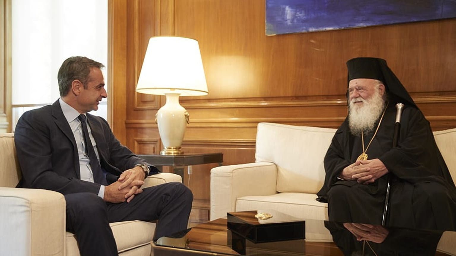 Κυριάκος Μητσοτάκης Αρχιεπίσκοπος Ιερώνυμος