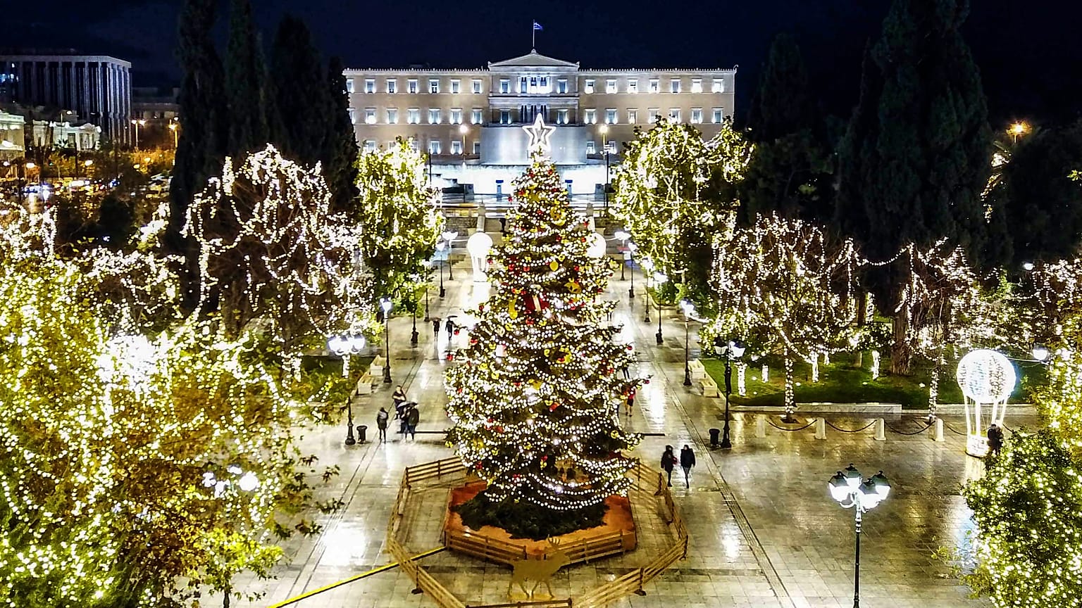 Χριστουγεννιάτικη πλατεία Συντάγματος