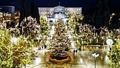Χριστουγεννιάτικη πλατεία Συντάγματος