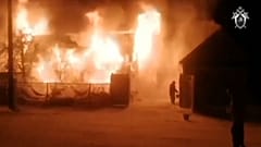 Пожар в доме престарелых  в башкирском селе Ишбулдино 