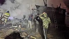 حريق روسيا