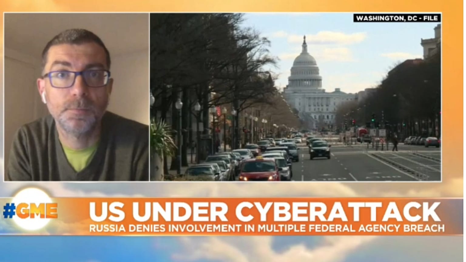 Rob Pritchard, founder of the Cybersecurity Expert, speaking to Good Morning Europe