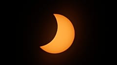 Sonnenfinsternis in Südamerika.