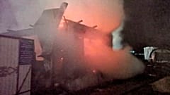 The fire broke out in a wooden, one-story building of a private retirement home in the Bashkiria region.