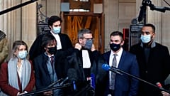 Foto tomada durante el juicio del ataque al tren Thalys en la Corte de París, el 20 de noviembre de 2020.
