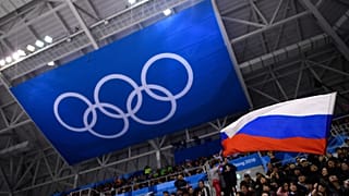 Archives : le drapeau de la Russie lors des JO de Pékin de 2018