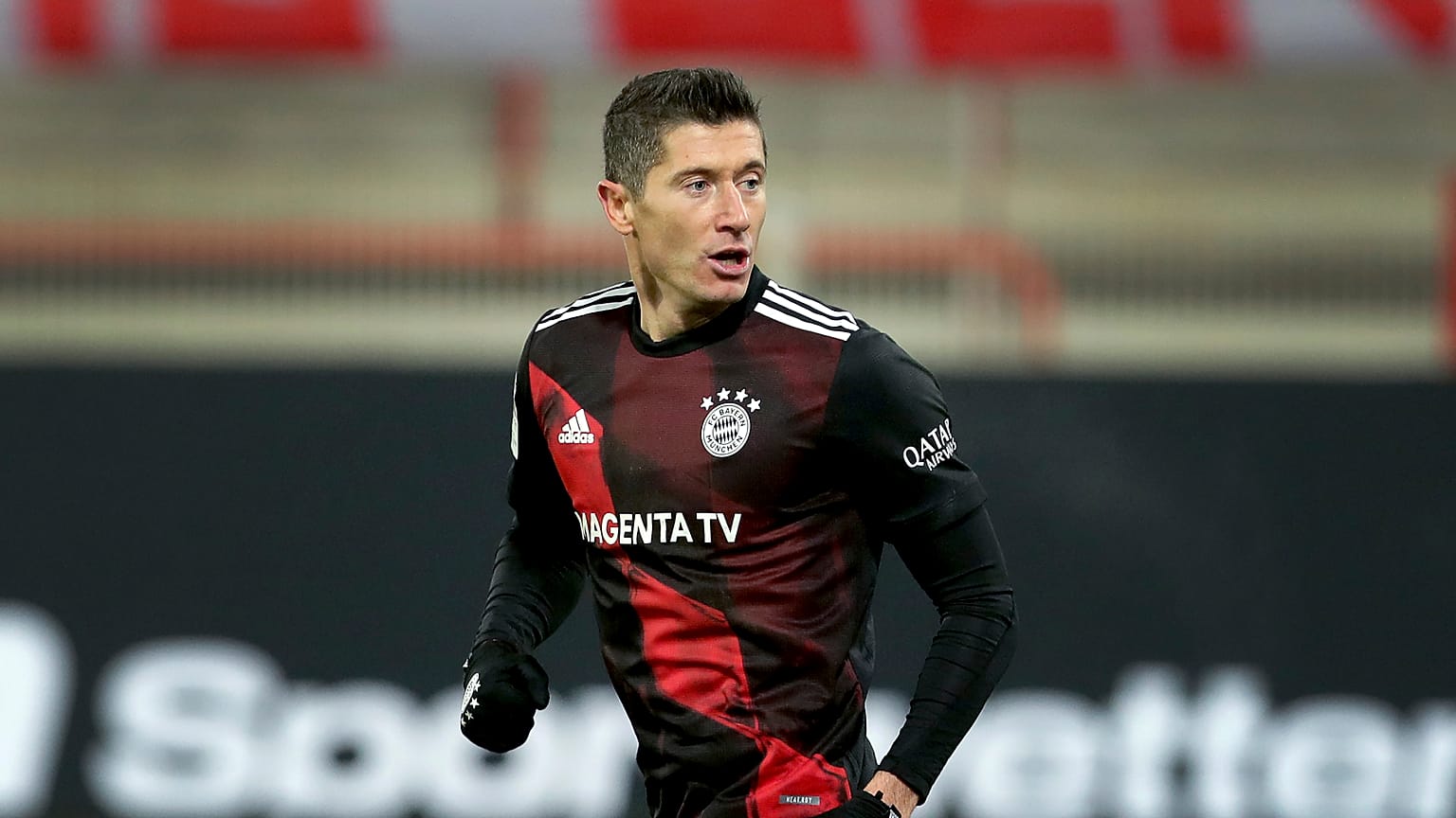 Bayern's Robert Lewandowski 