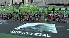 Ativistas argentinos pela legalização do aborto