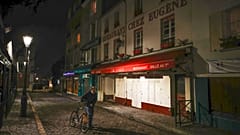 Geschlossenes Restaurant in Montmartre