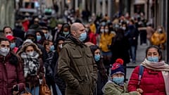 Очередь за лотерейными билетами в Мадриде