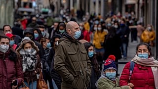 Очередь за лотерейными билетами в Мадриде