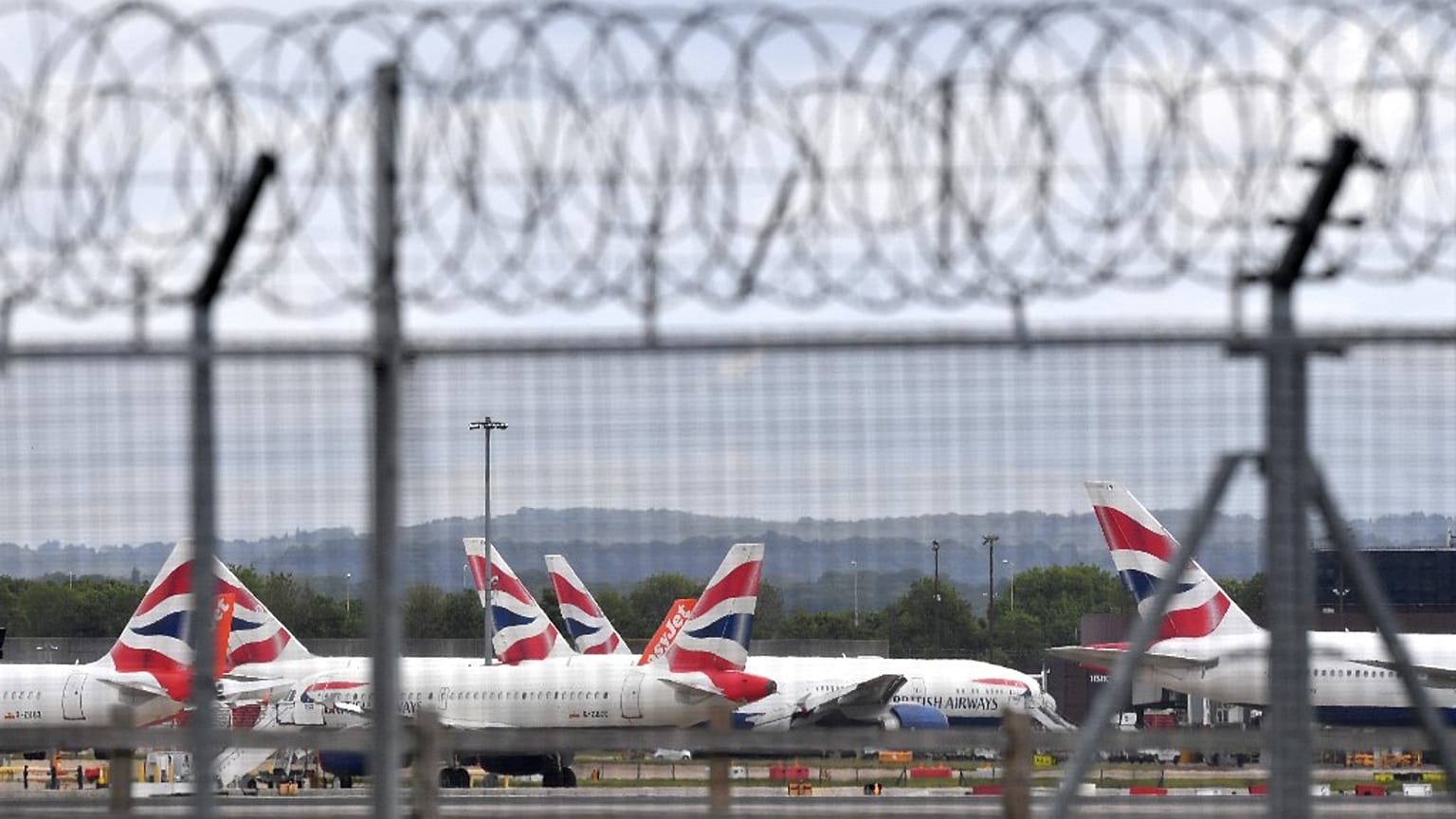 Archive : aéroport de Gatwik (Londres, Angleterre), le 01/05/2020