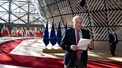 جوزپ بورل پس از نشست وزیران خارجهٔ اروپا 