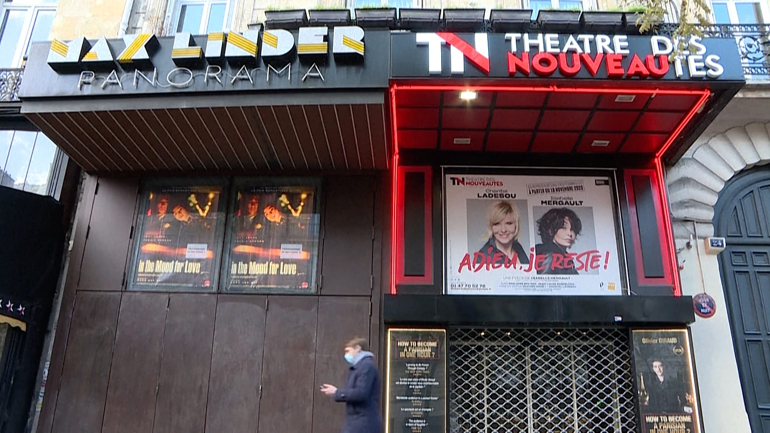 Cinéma MaxLinder and the Théâtre des nouveautés, both closed