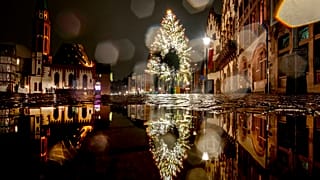 Frankfurt kurz vor Weihnachten - Angst vor Corona