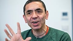 Ugur Sahin, CEO of Biontech, gestures during an interview in Mainz, Germany, Wednesday, Nov. 27, 2019. 