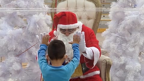 Besuch beim Weihnachtsmann