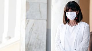 Greece's President Katerina Sakellaropoulou 