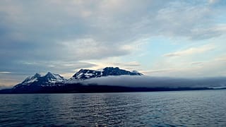 Meer im Norden von Norwegen. 