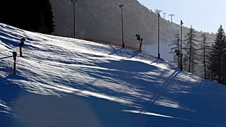 Üres lejtők Ischgl mellett