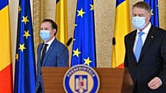 Florin Cîțu, megbízott miniszterelnök és Klaus Iohannis, államfő