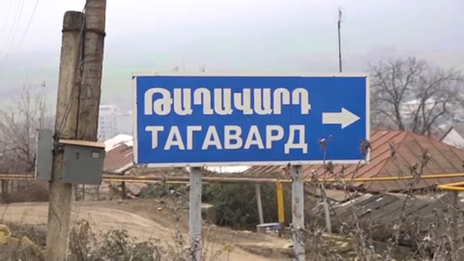 Aldeia de Taghavard encontra-se dividida em duas partes