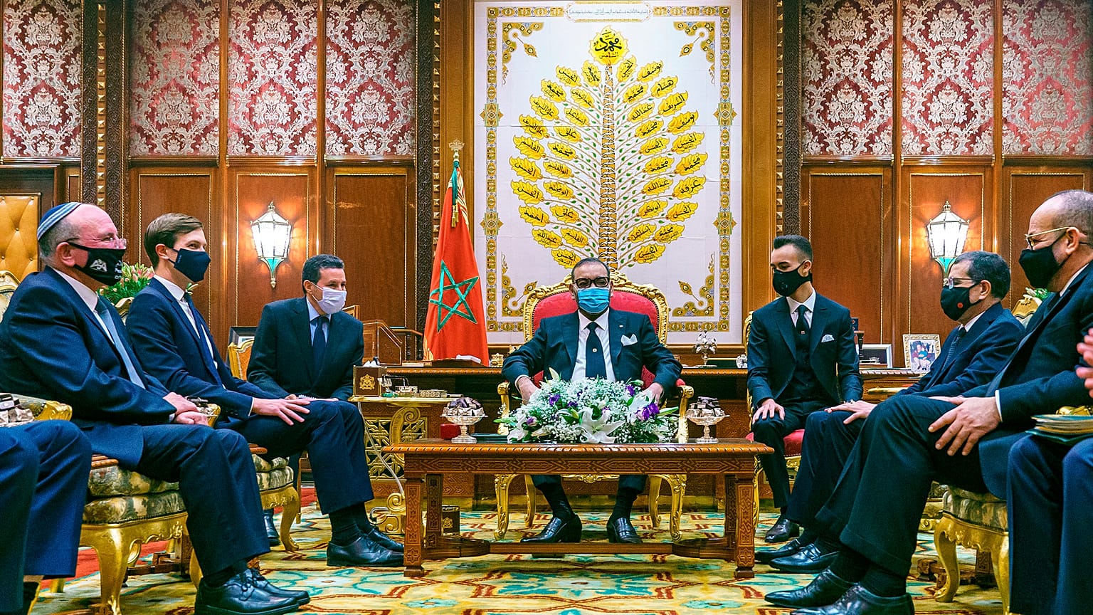 هیات سیاسی اسرائیل در حضور پادشاه مراکش
