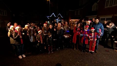 People ring ring a bell for 2 minutes to bring communities together against the virus
