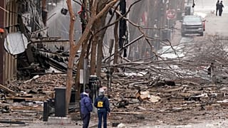 Место взрыва в Нэшвилле