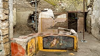 An ancient thermopolian has been uncovered by archaeologists in Pompeii