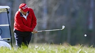 Donald Trump a Trump National Golf Clubban 2020 novemberben.