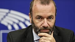 Manfred Weber az Európi Parlamentben Strasbourgban