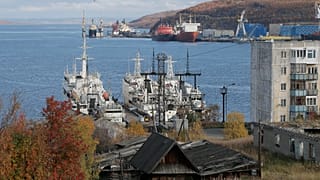 Мурманский порт, сентябрь 2013
