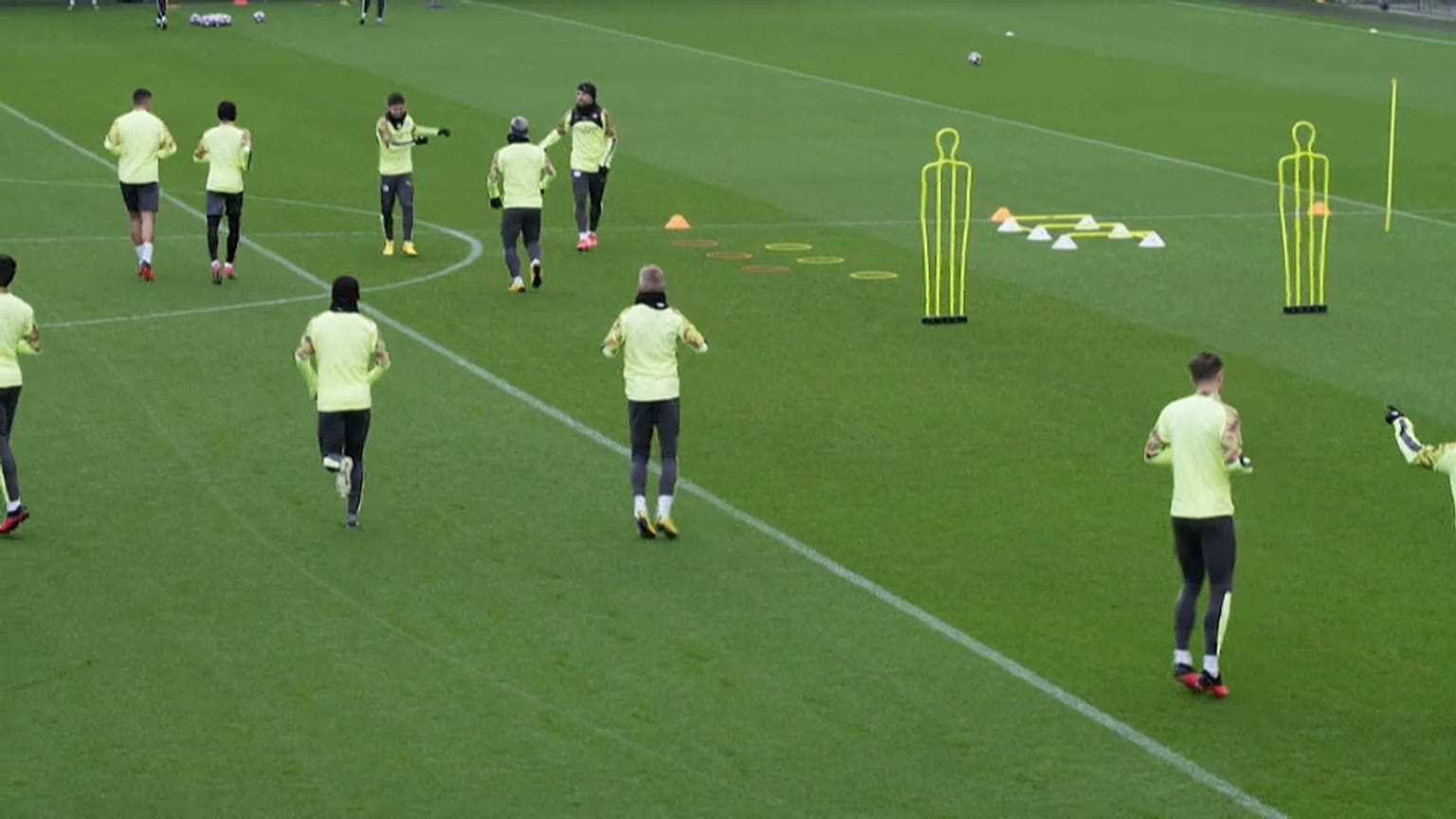 Manchester City à l'entraînement