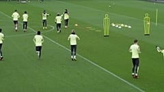 Manchester City à l'entraînement