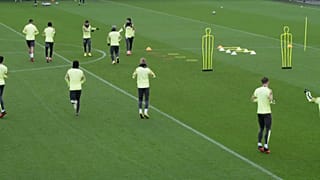Manchester City à l'entraînement