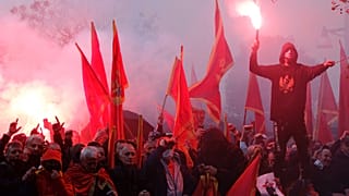 Karadağ'da protesto