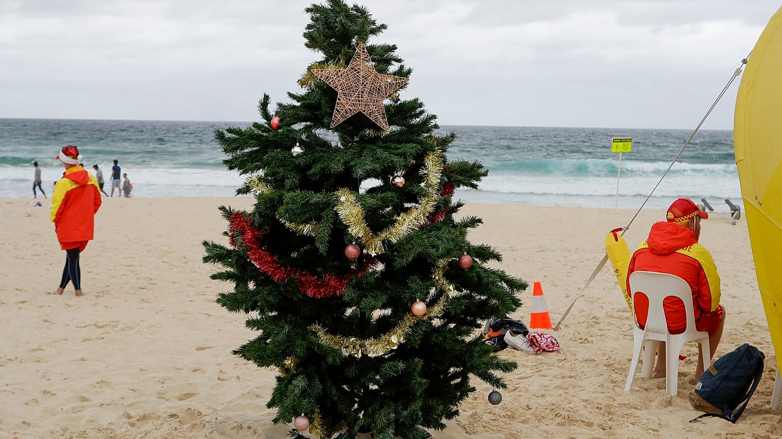 Bondi Beach il giorno di Natale, una delle più famose spiagge di Sidney