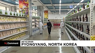 ویدئو؛ ضدعفونی اماکن عمومی در پیونگ یانگ