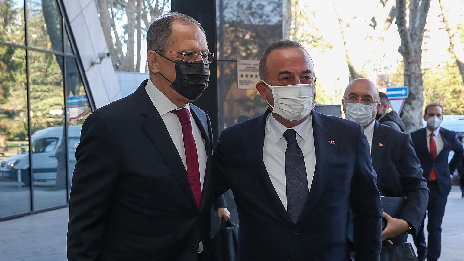 Rusya Dışişleri Bakanı Sergey Lavrov, Türkiye Dışişleri Bakanı Mevlüt Çavşoğlu (Soçi)